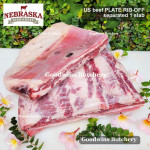 Beef rib PLATE RIB-OFF boneless US USDA NEBRASKA steak cuts 1" 2.5cm (price/kg 5-6pcs)